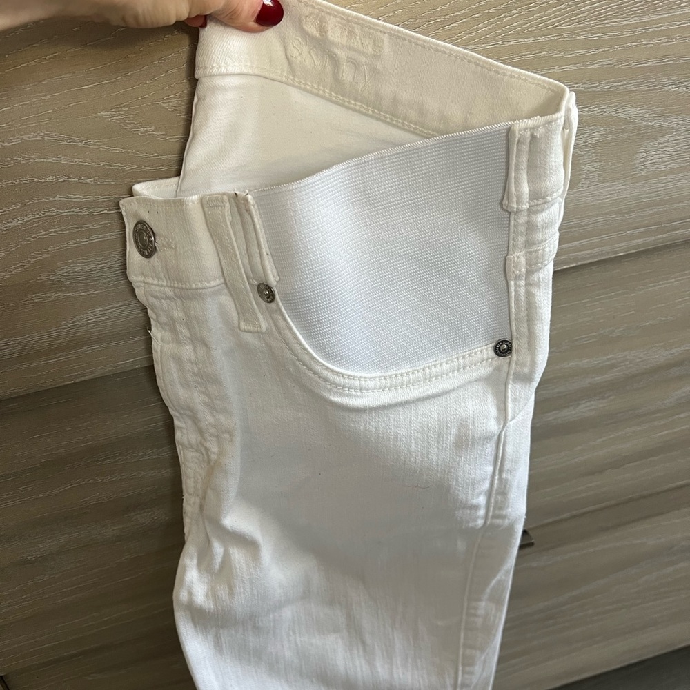 Seven for all mankind white maternity jeans